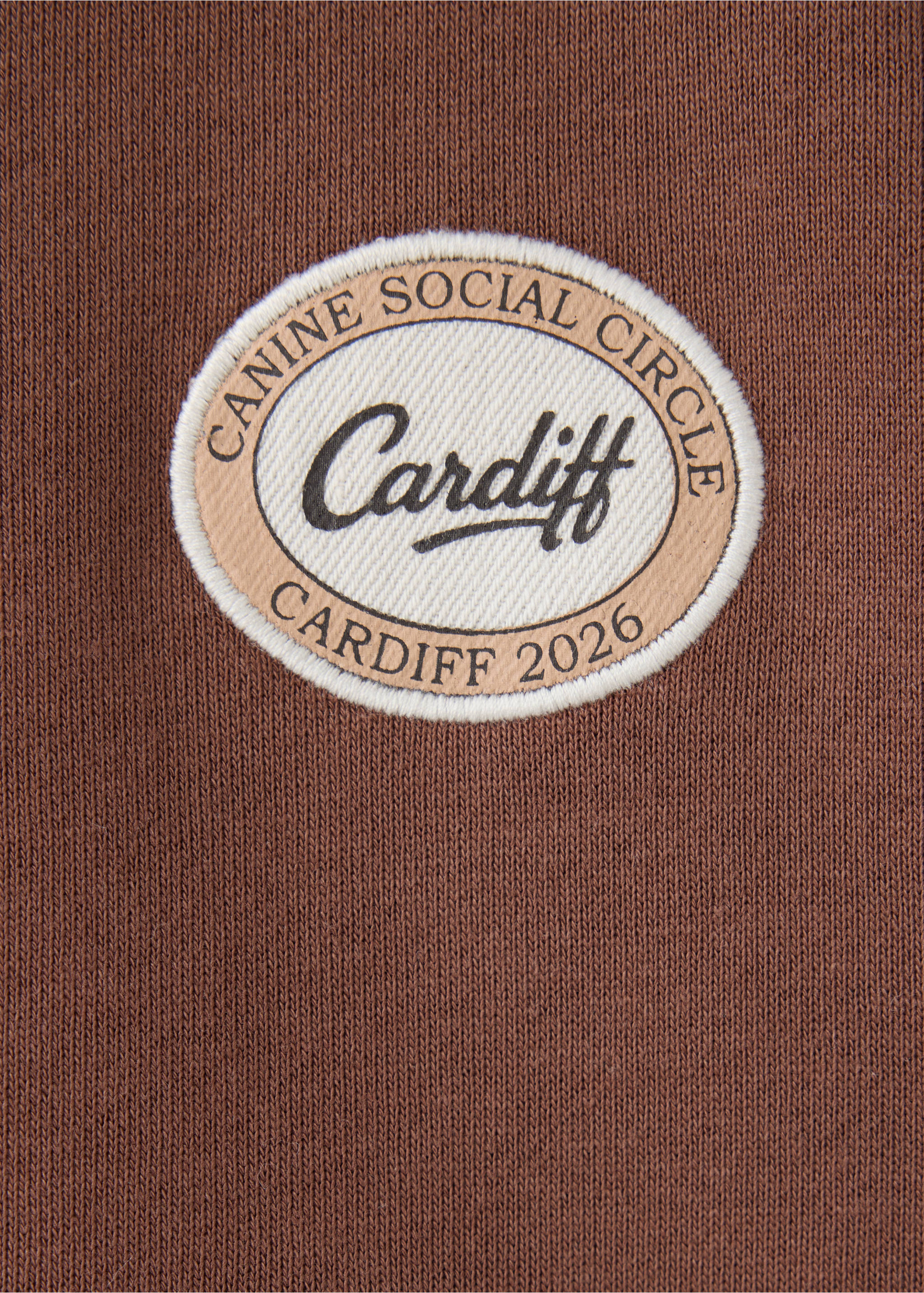 Sweat-shirt oversize imprimé - Détail de l'article 8, Chocolat. Ref: 37067914-00.