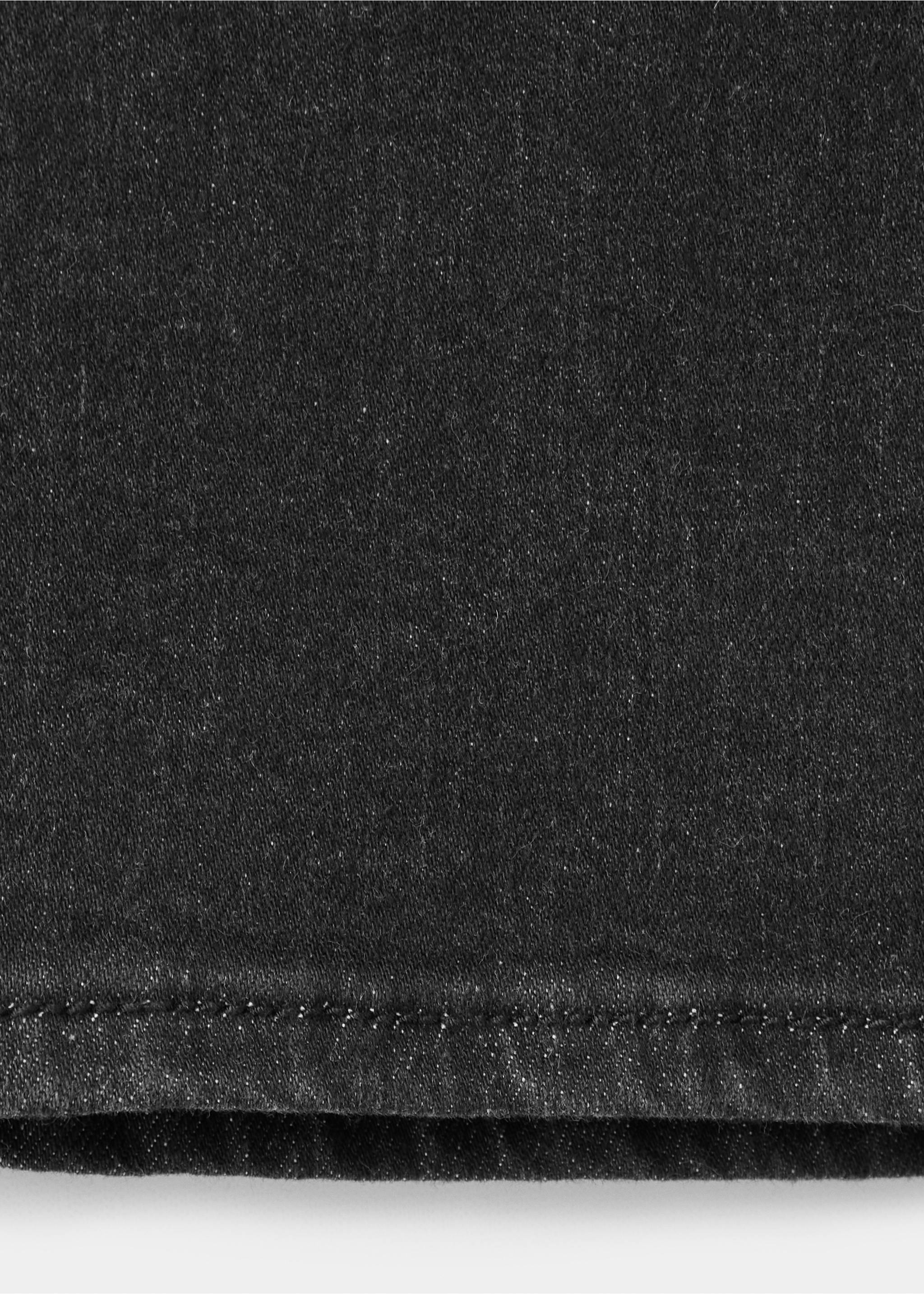 Jean wide leg et taille brodée - Détail de l'article 8, Noir. Ref: 37067921-00.