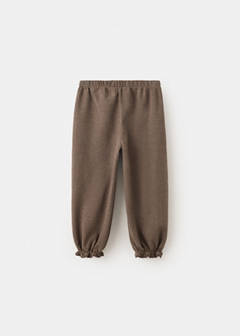 Pique jogger trousers — Brown 4