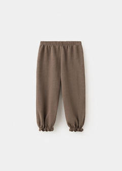 Pique jogger trousers — Brown 2