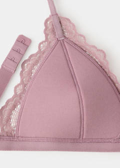 Triangle lace bra — Pink 3