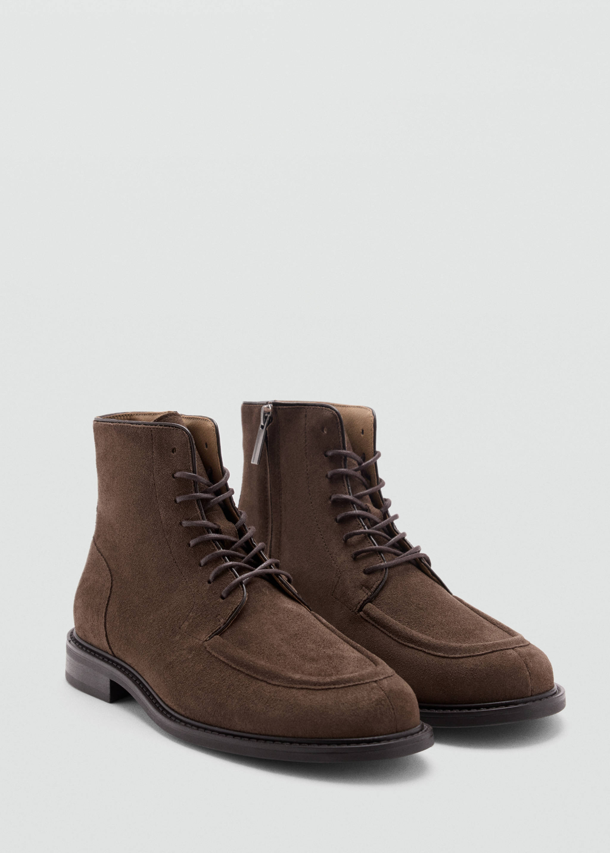 100% suede leather boots - Medium plane