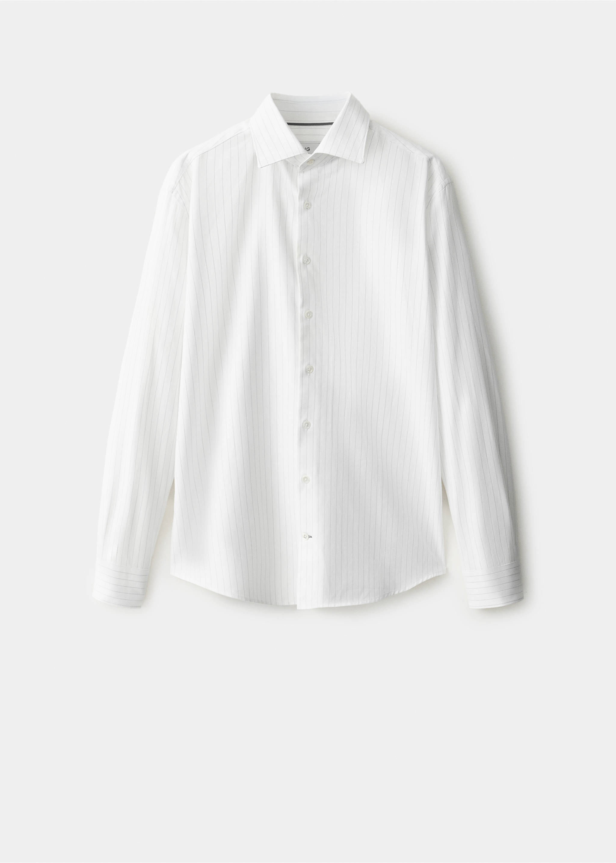Chemise 100 % coton slim-fit - Article sans modèle, Gris. Ref: 37067938-00.