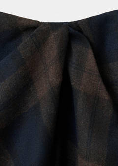 Wool boots skirt — Navy 5