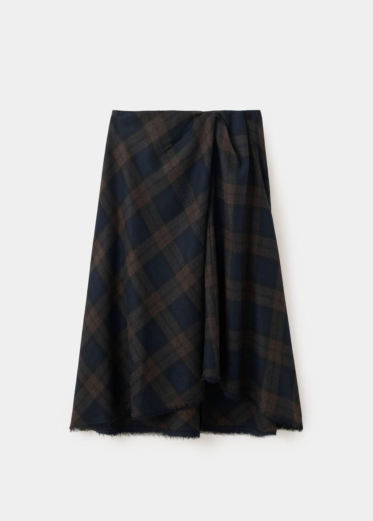 Wool boots skirt — Navy