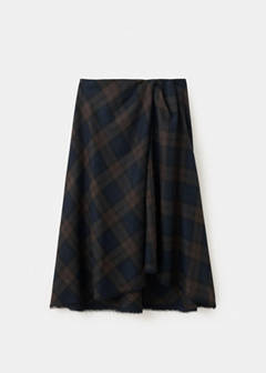 Wool boots skirt — Navy 4