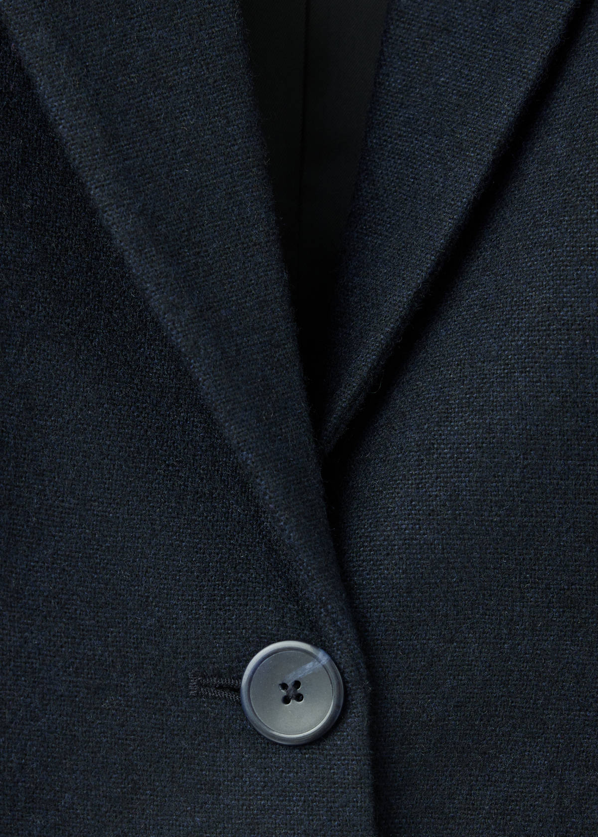 Peplum blazer with pockets — Dark Navy