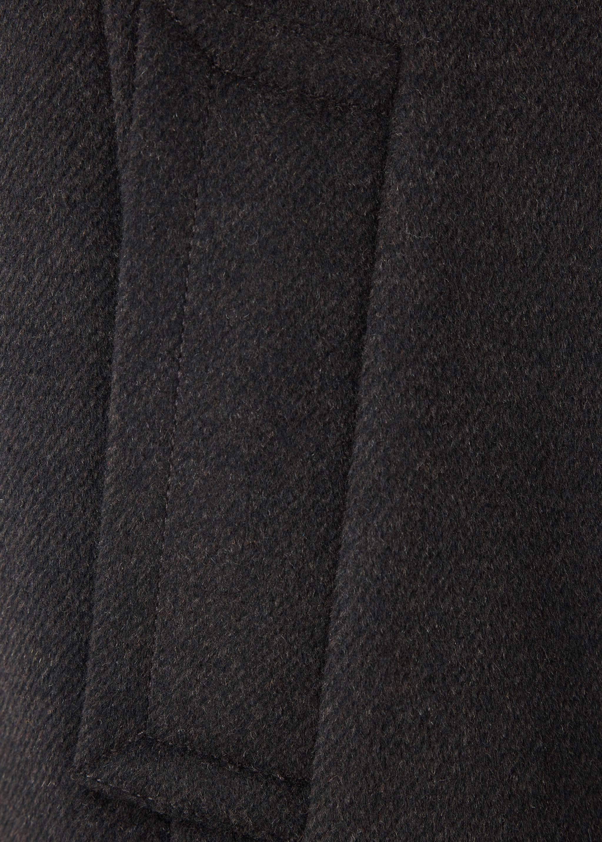 Wool funnel neck coat - Details of the article 0
