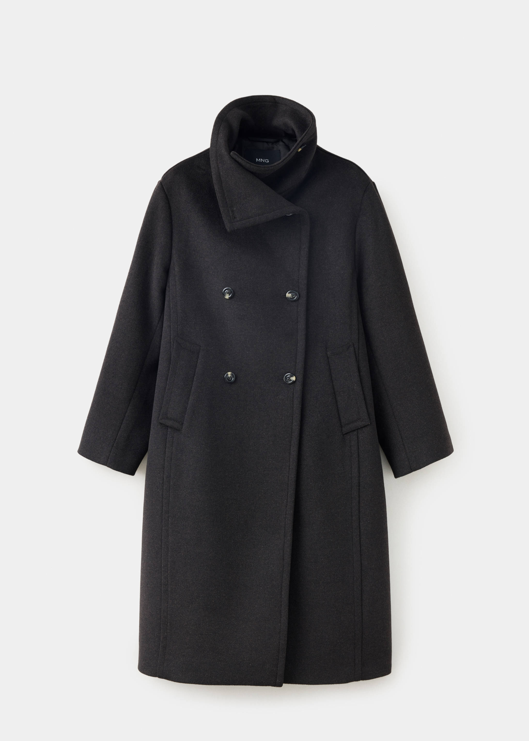 Wool funnel neck coat - Article without model