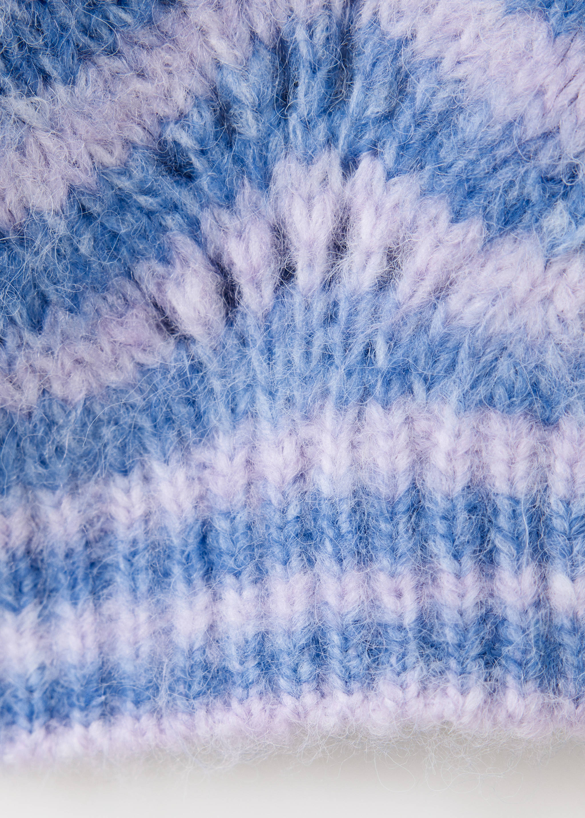 Mehrfarbige Strick-Cardigan mit Lochmuster - Detail des Artikels 0