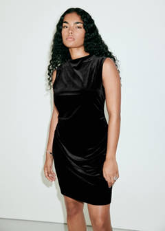 Velvet short dress — Black 6