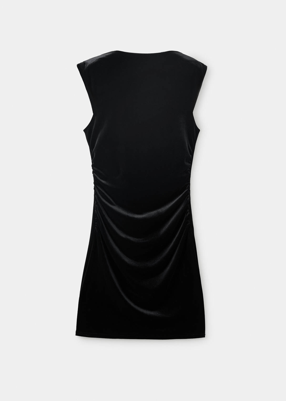 Velvet short dress — Black