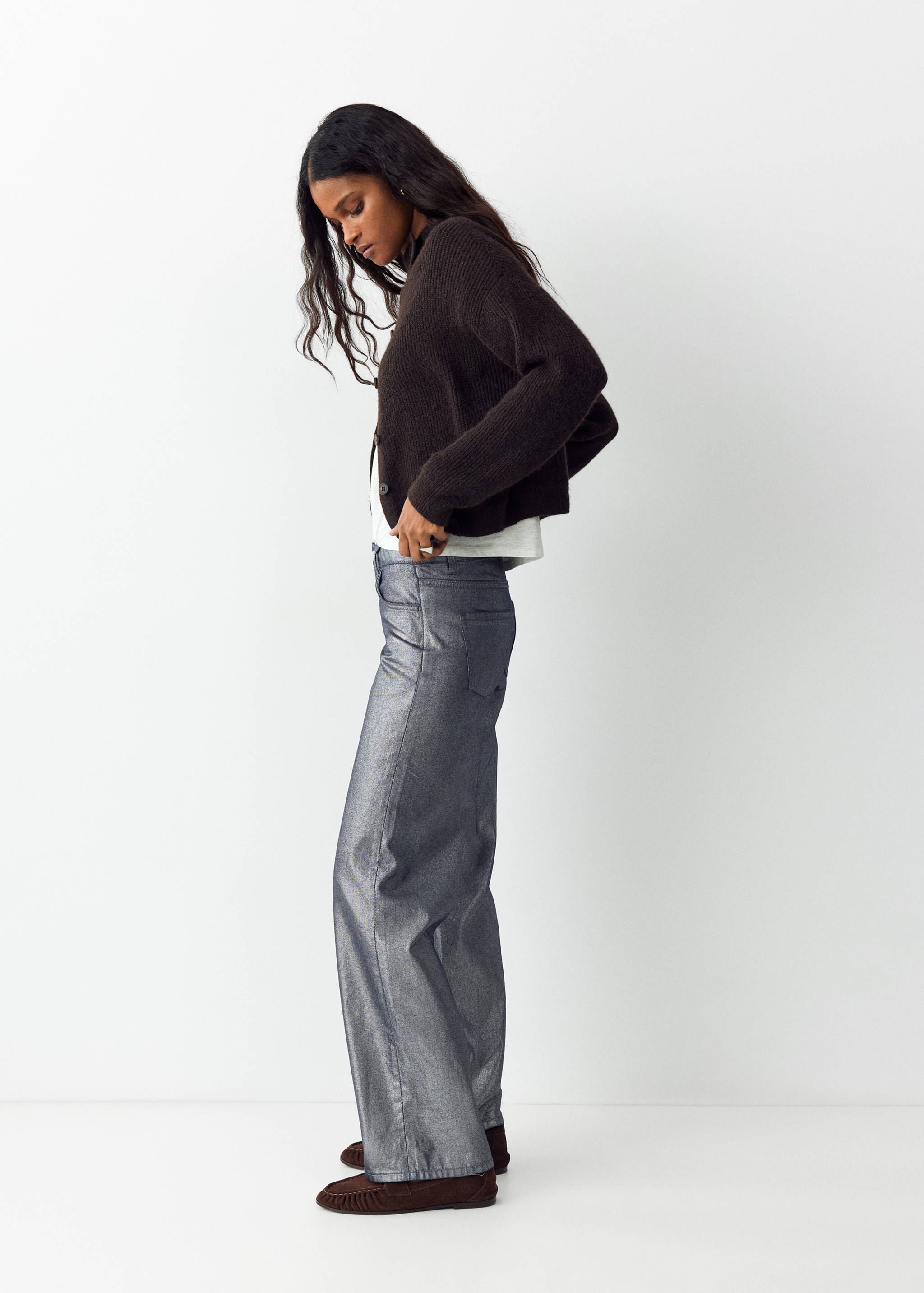 Jean wide leg métallisé - Détail de l'article 2