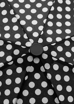 Polka-dot print umbrella — Black 3
