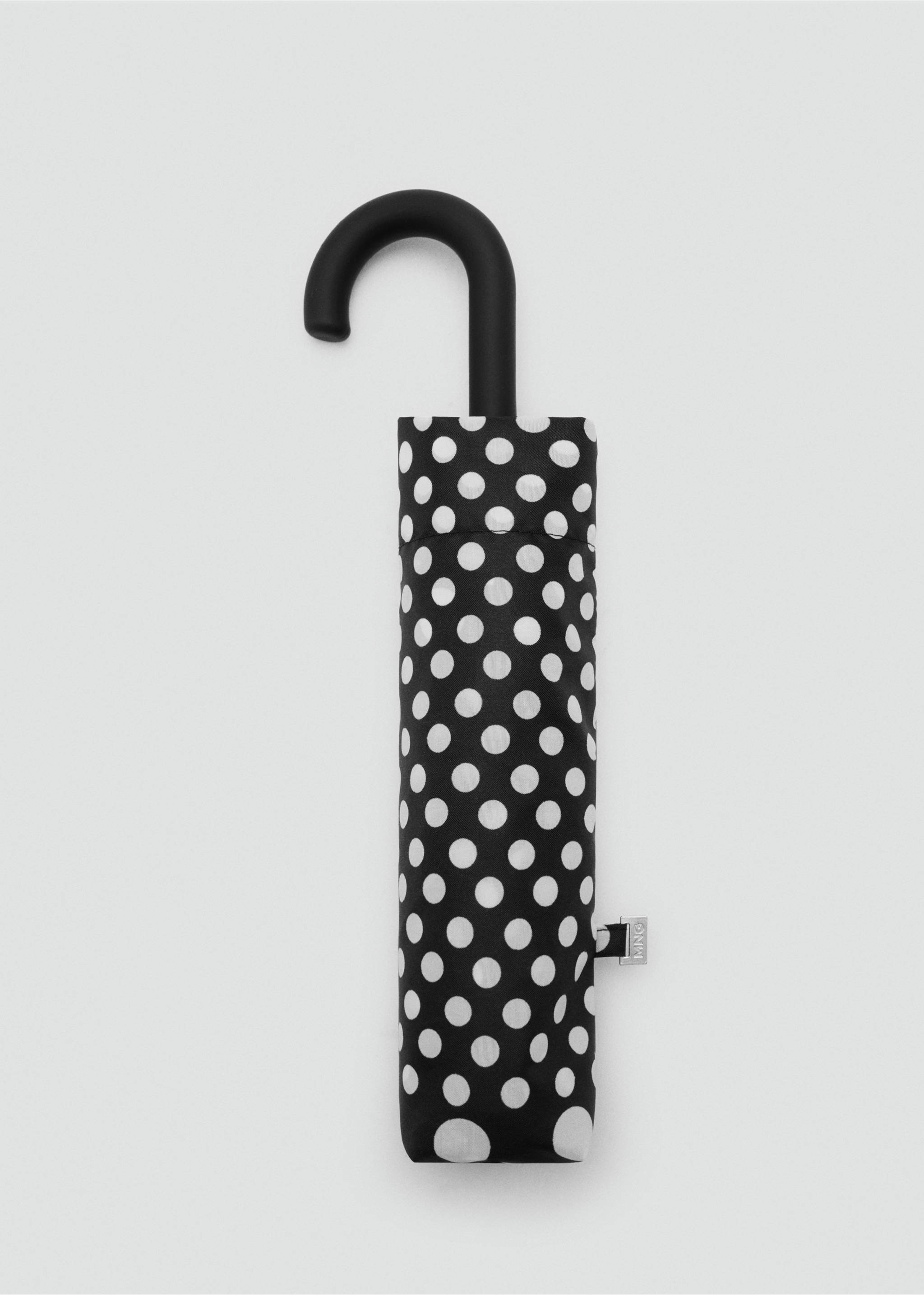 Polka-dot print umbrella - Article without model, Black. Ref: 37071326-00.
