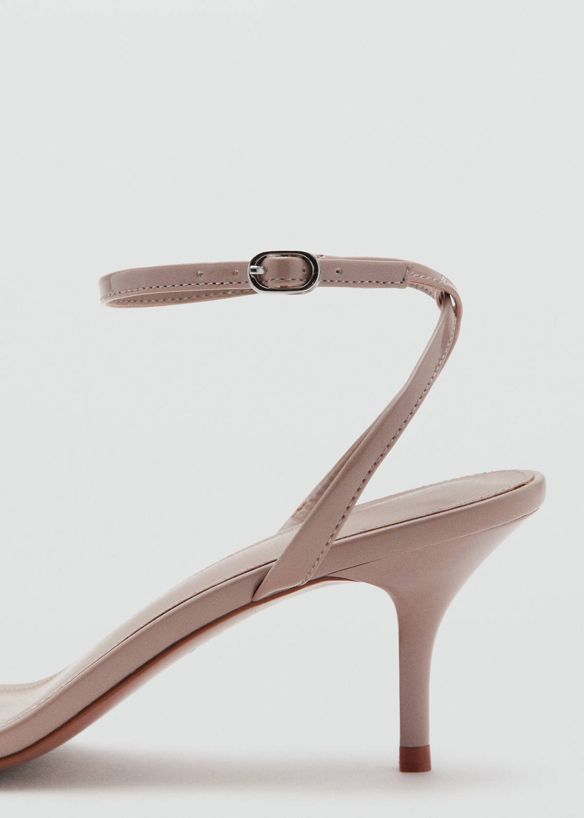 Strappy heeled sandals — Nude