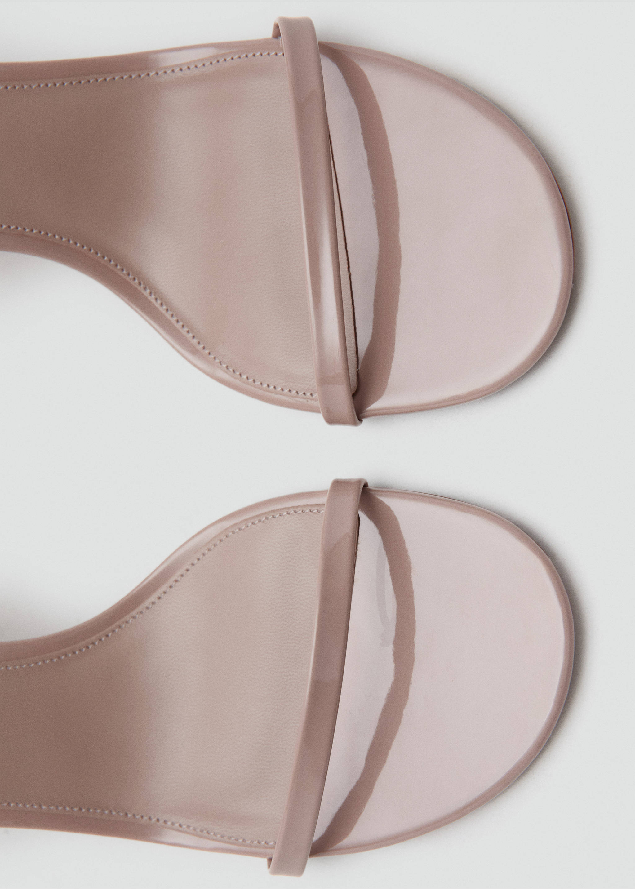 Strappy heeled sandals - Details of the article 2, Nude. Ref: 37071327-00.
