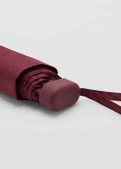 Mini folding umbrella — Burgundy 4
