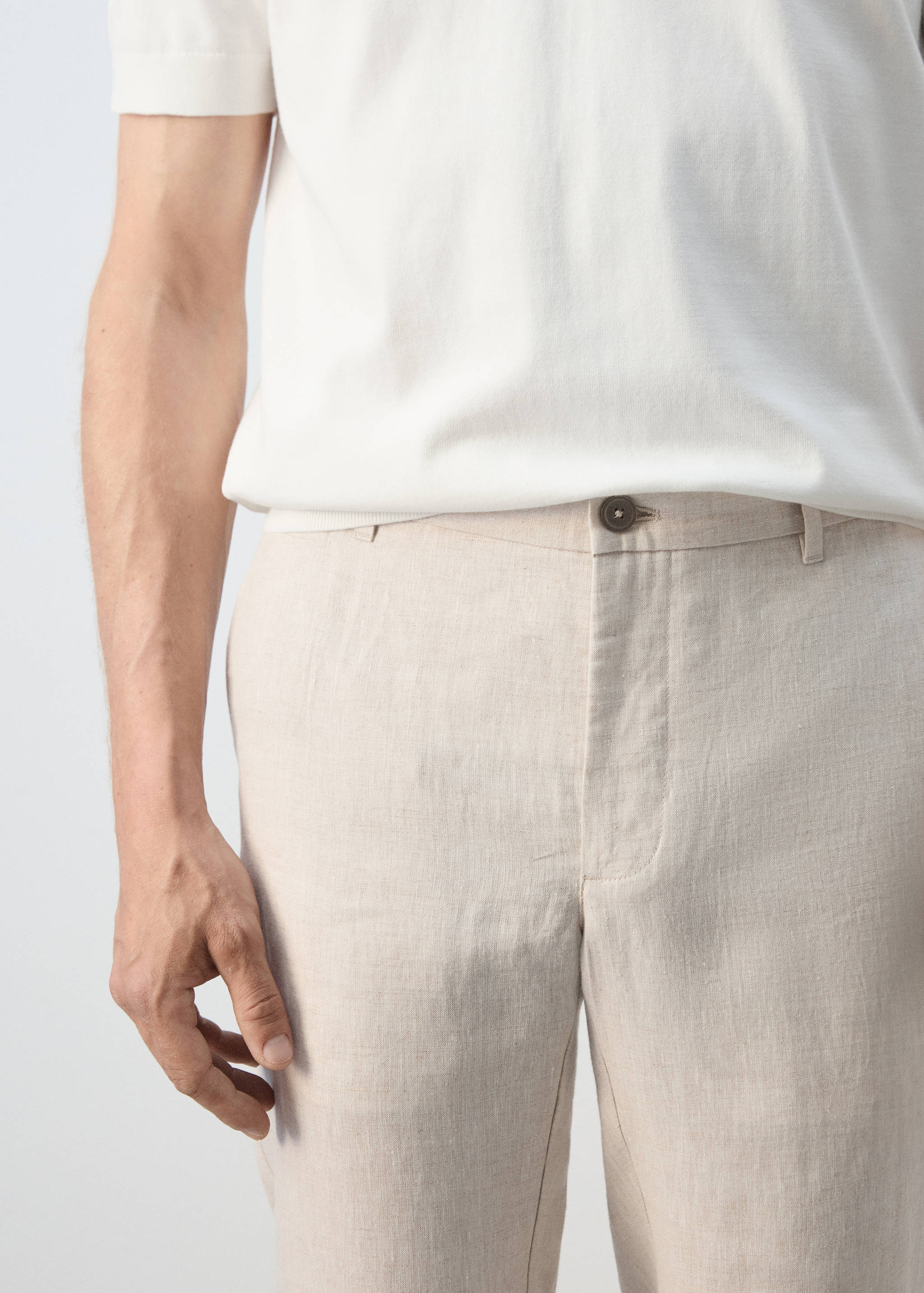 Pantalon 100 % lin slim fit - Détail de l'article 1