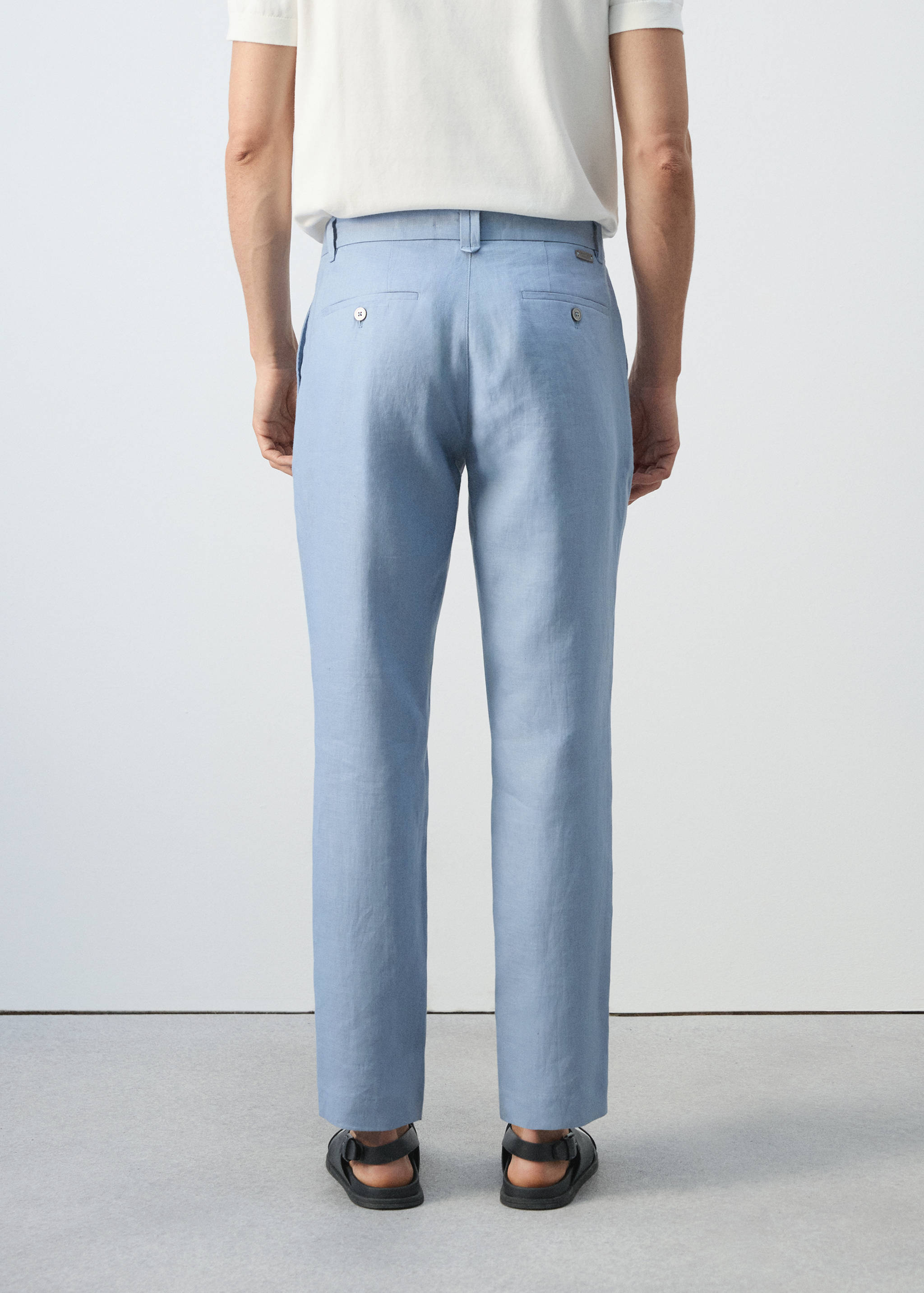 Pantalon 100 % lin slim fit - Verso de l’article