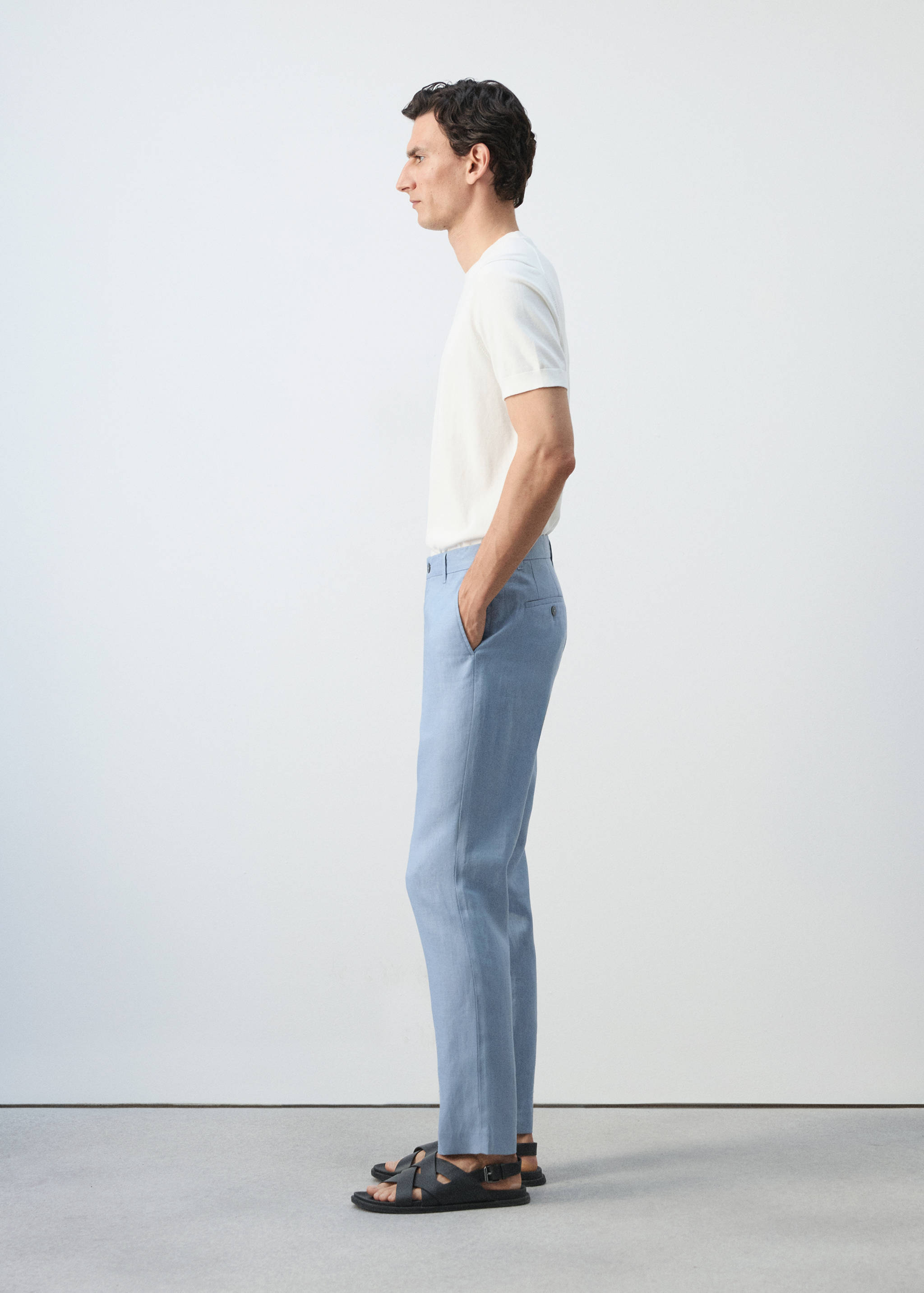 Pantalon 100 % lin slim fit - Détail de l'article 2