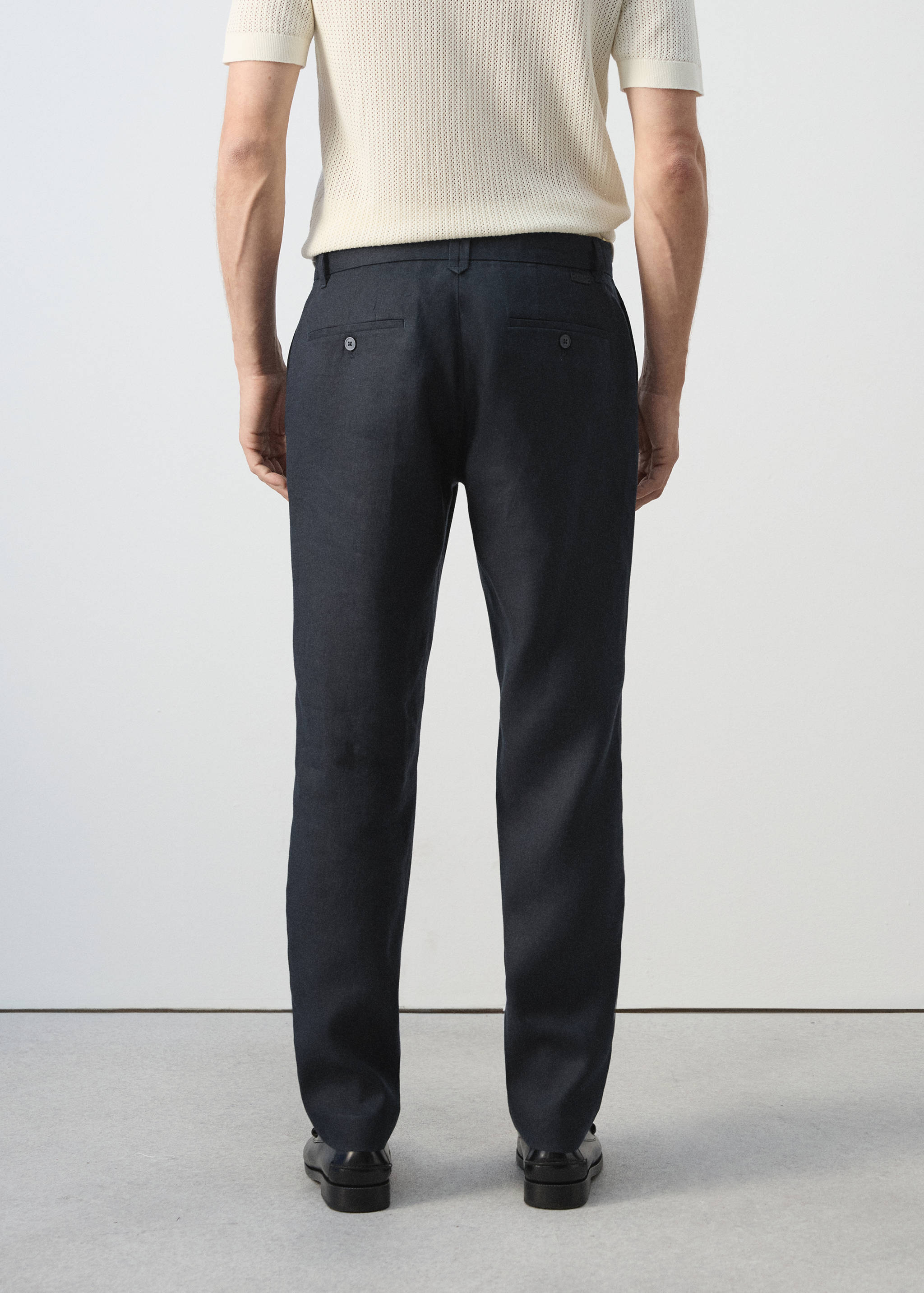 Pantalon 100 % lin slim fit - Verso de l’article