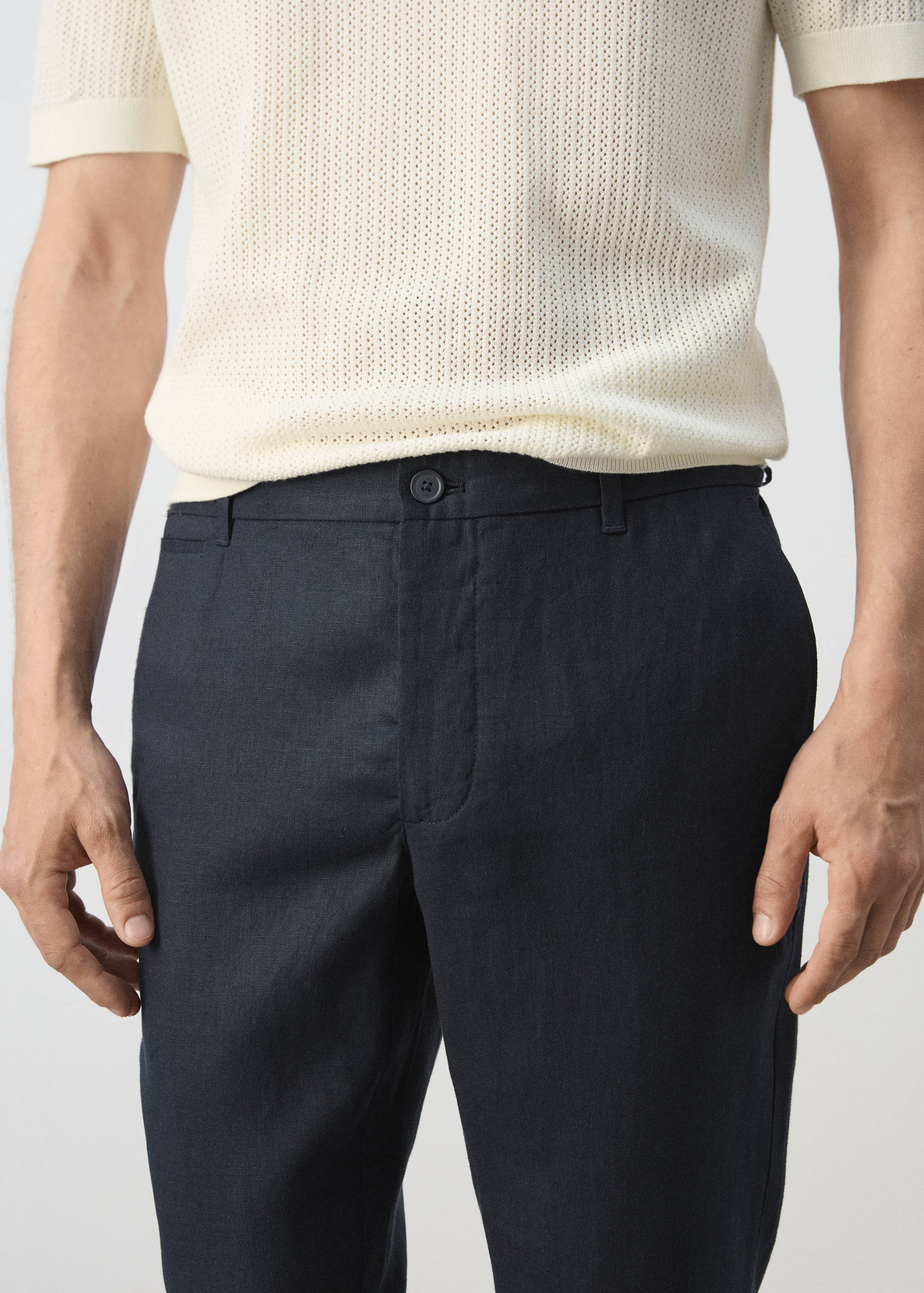 Pantalon 100 % lin slim fit - Détail de l'article 1