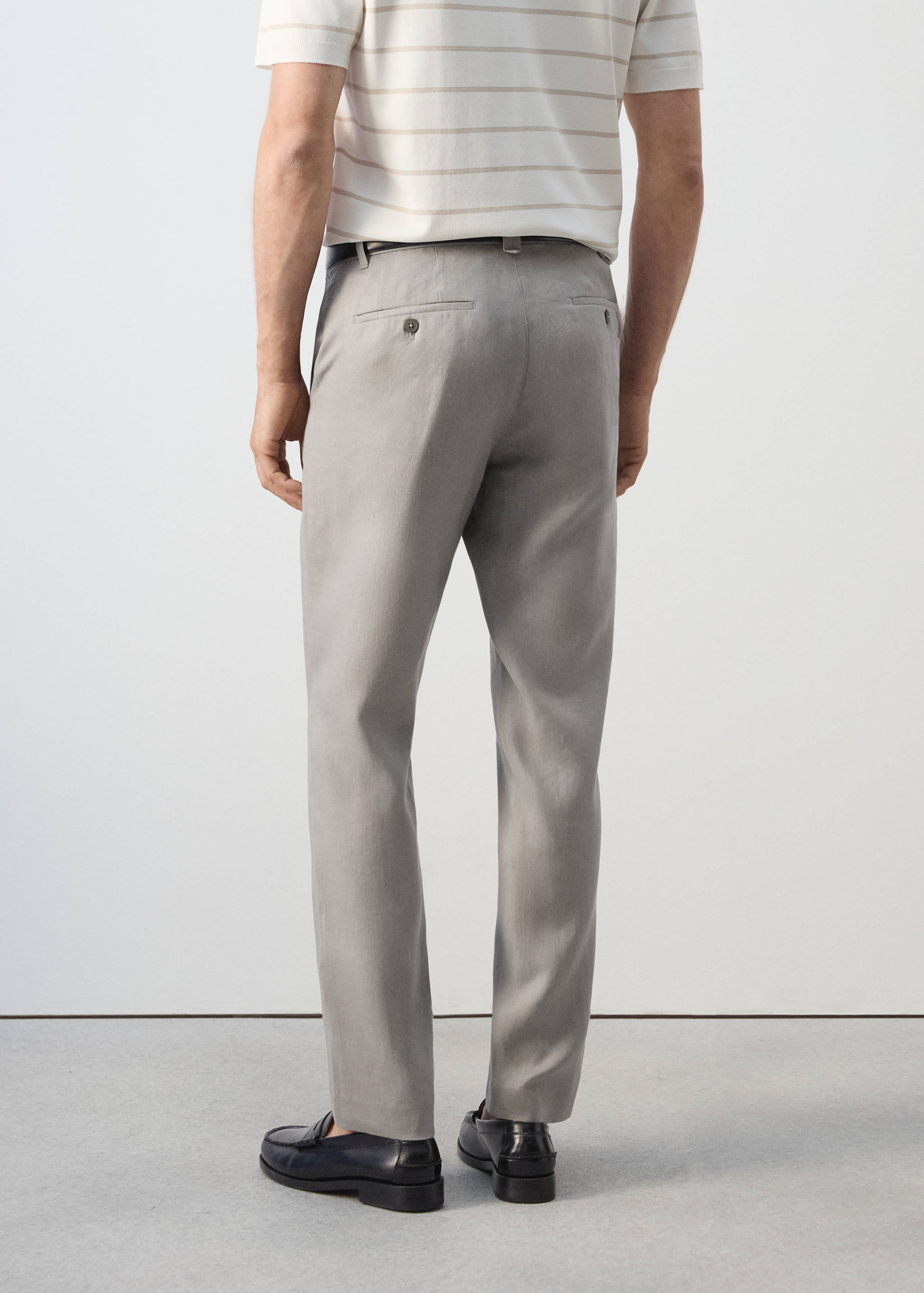 Pantalon 100 % lin slim fit - Verso de l’article