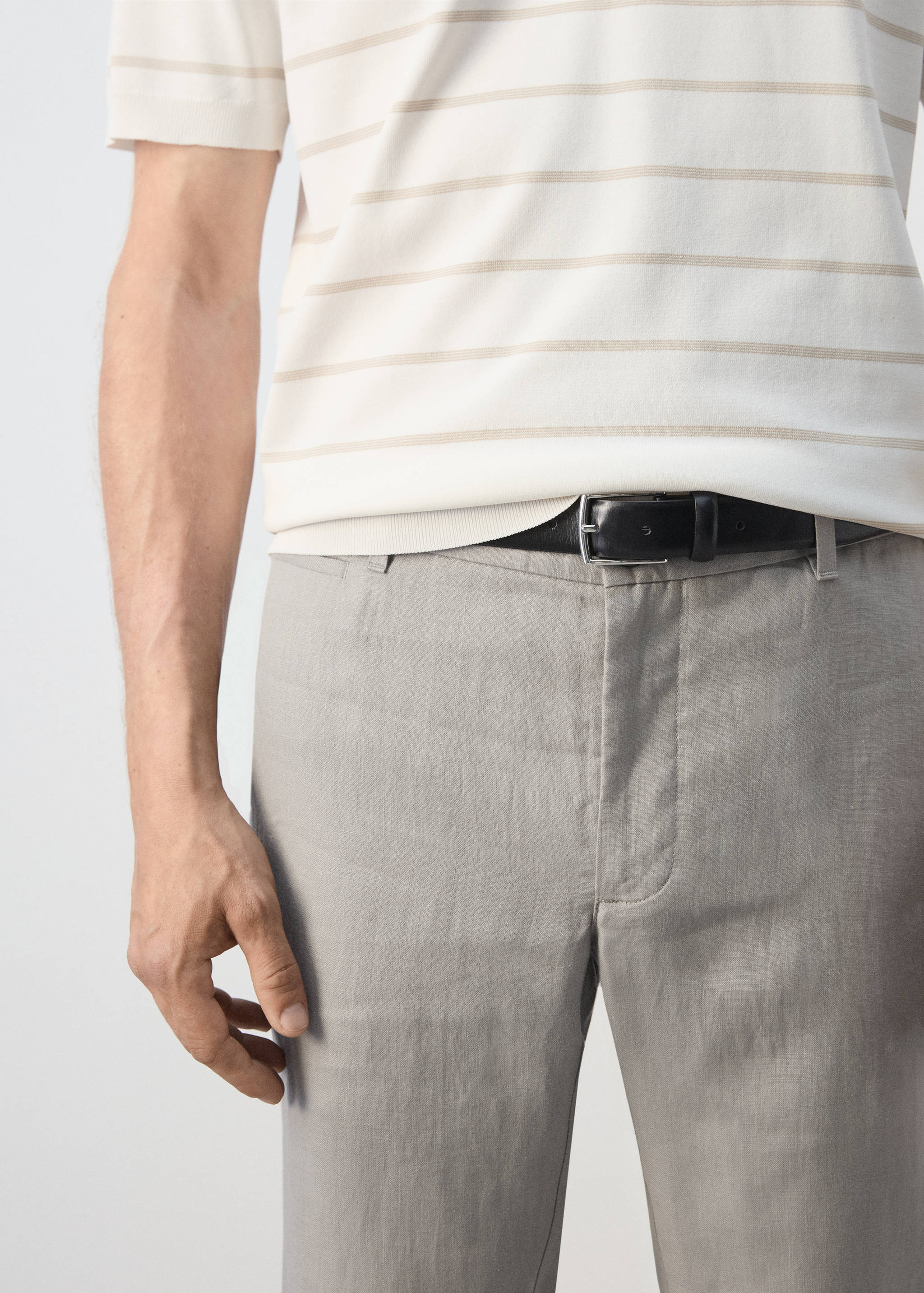 Pantalon 100 % lin slim fit - Détail de l'article 1