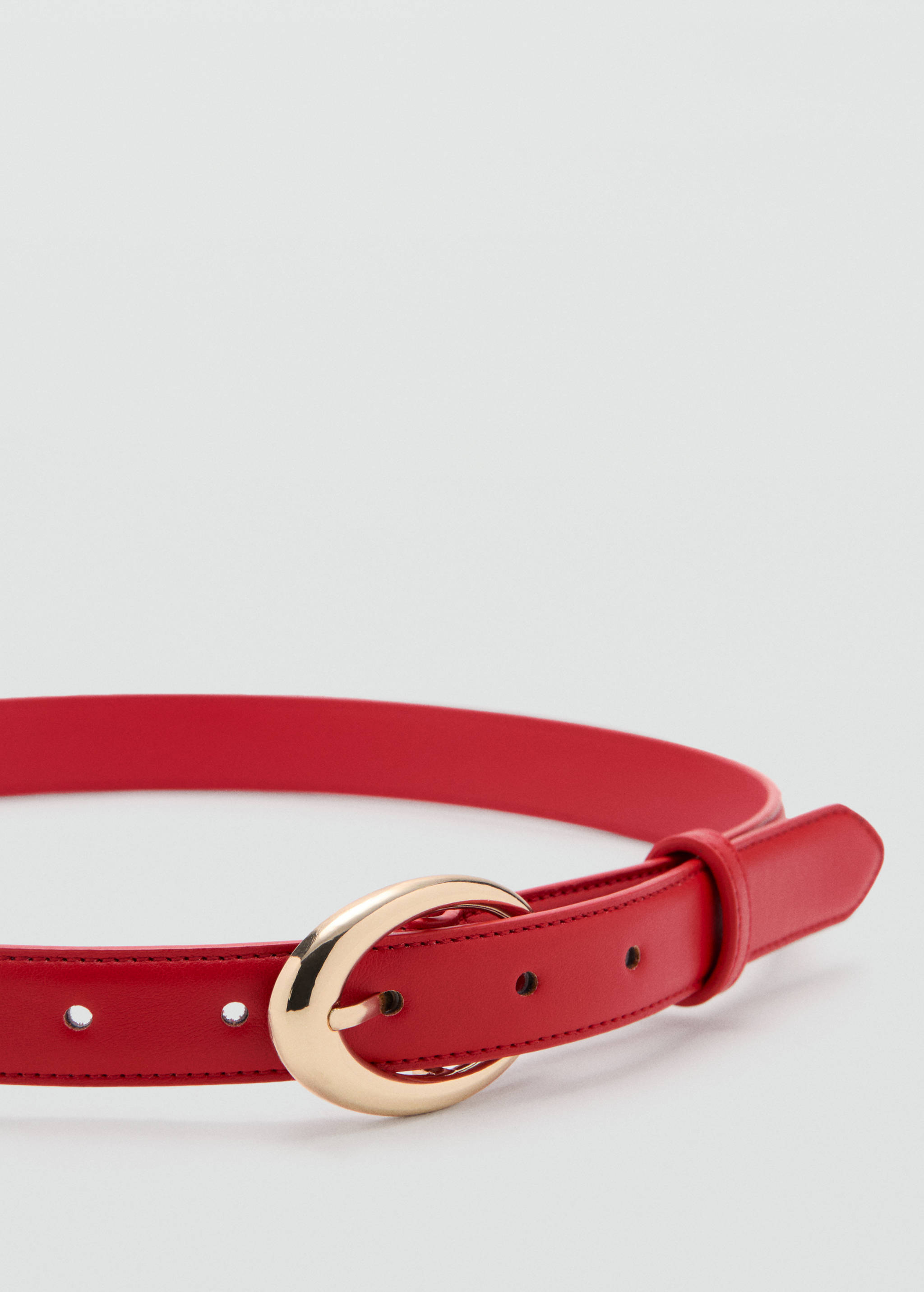 Oval buckle belt - Medium plane