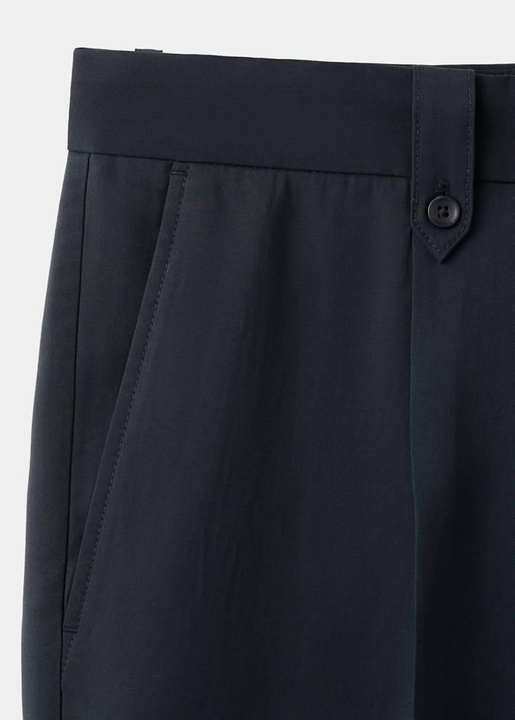 Modal cotton cargo bermuda shorts — Navy