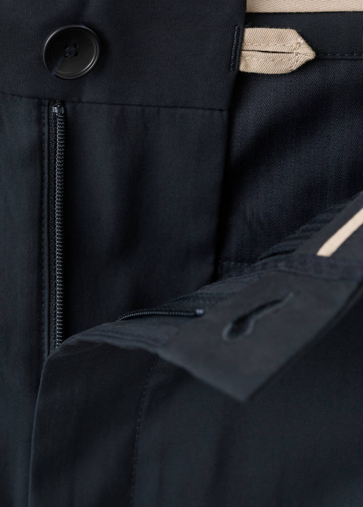 Modal cotton cargo bermuda shorts — Navy