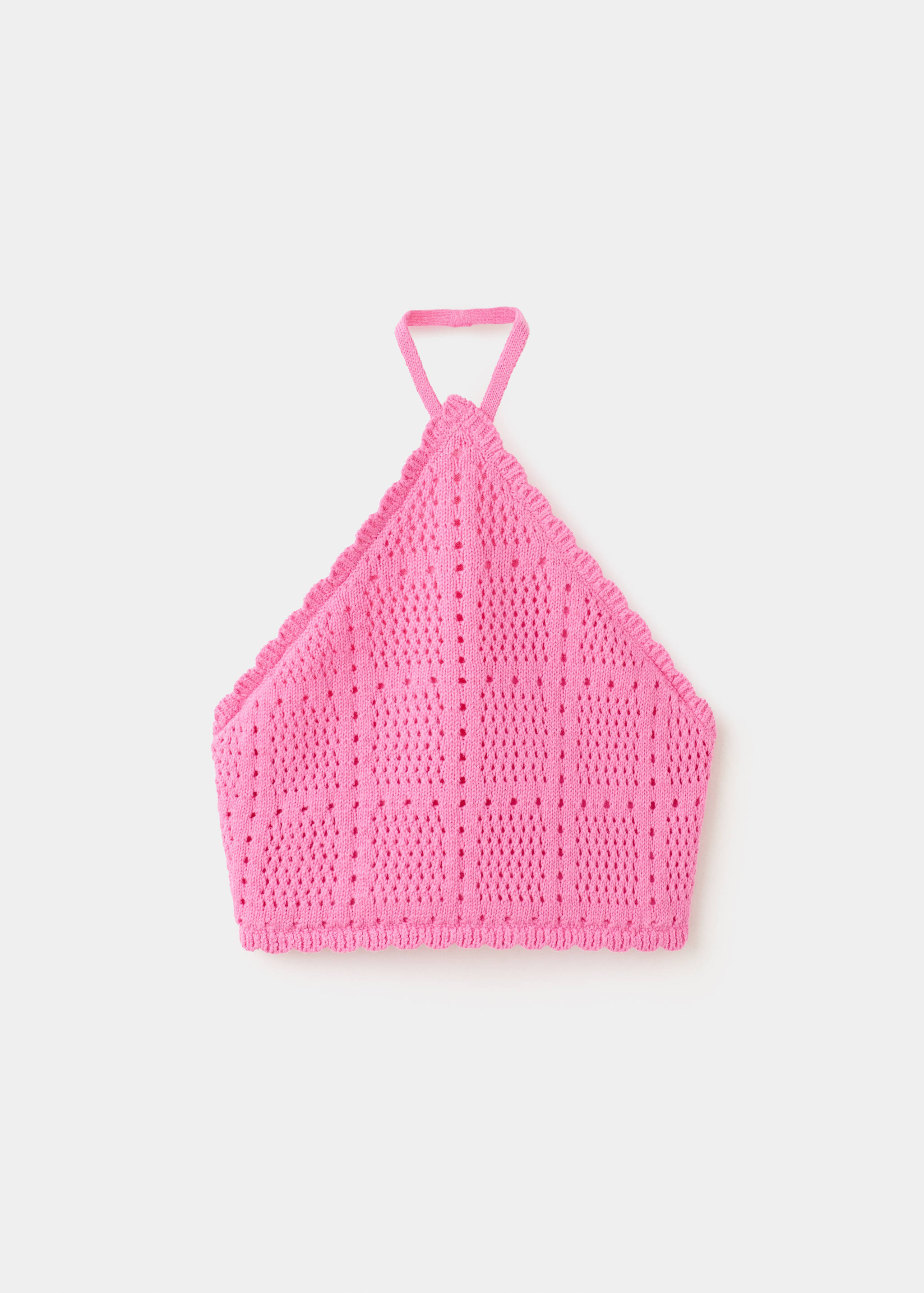 Halter neck crochet top - Article without model