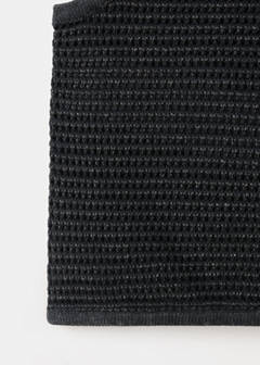 Knitted cropped top — Charcoal 7