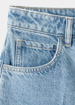 Straight-fit denim bermuda shorts — Medium Blue 11