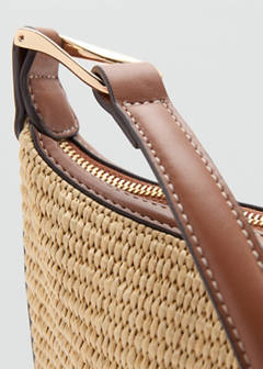 Textured shoulder bag — Leather 4