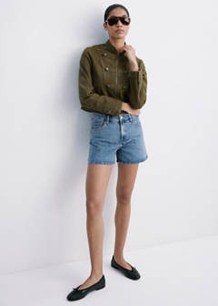 Straight-fit denim shorts — Medium Blue 2