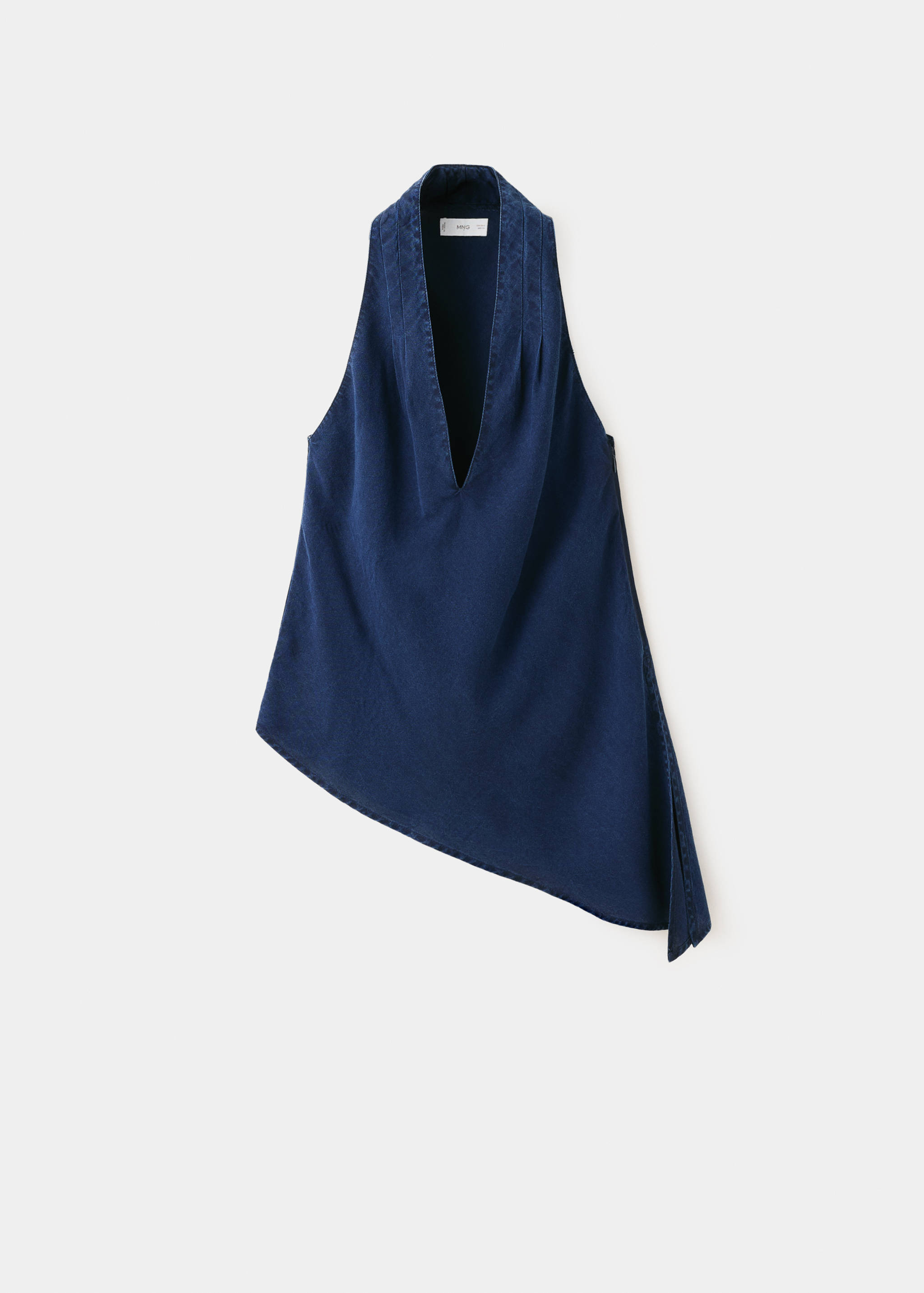 Asymmetrical low-cut lyocell top - Article without model