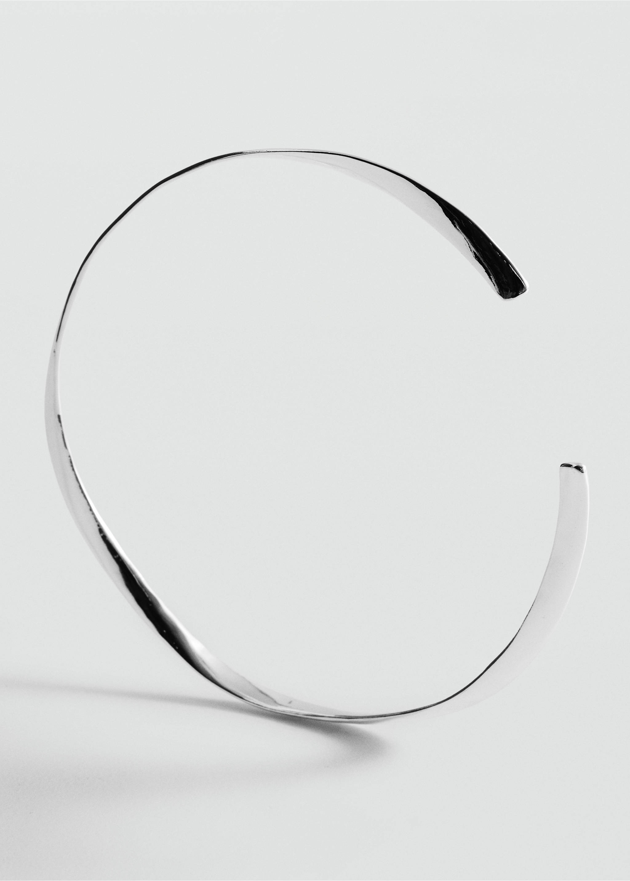 Rigid choker - Medium plane, Silver. Ref: 37071348-00.