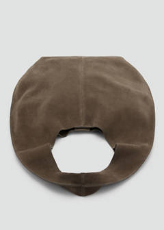 Suede drawstring bag — Light/Pastel Brown 5