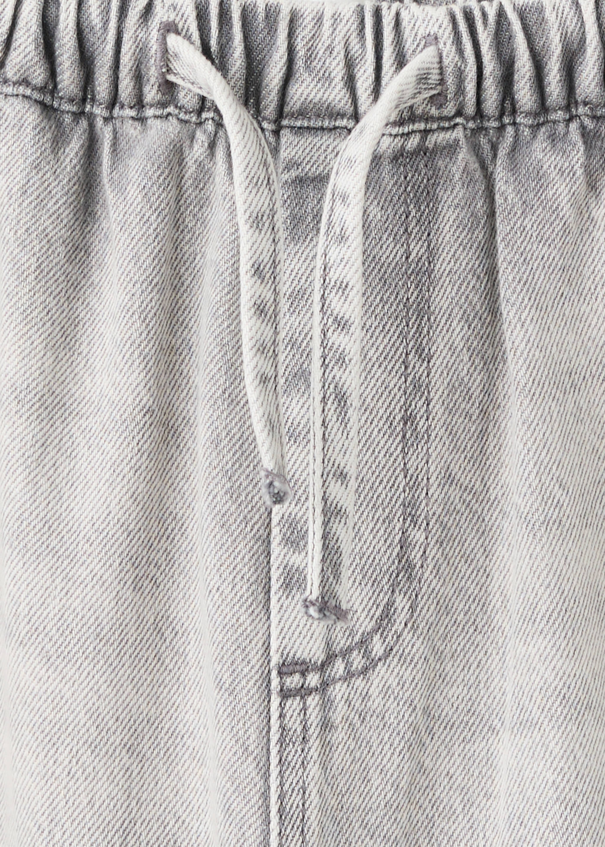 Straight-leg jeans with elasticated waistband - Details of the article 8
