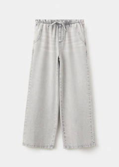 Straight-leg jeans with elasticated waistband — Denim Grey 2