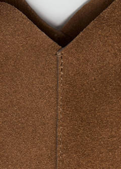 Suede shopper bag — Medium Brown 2