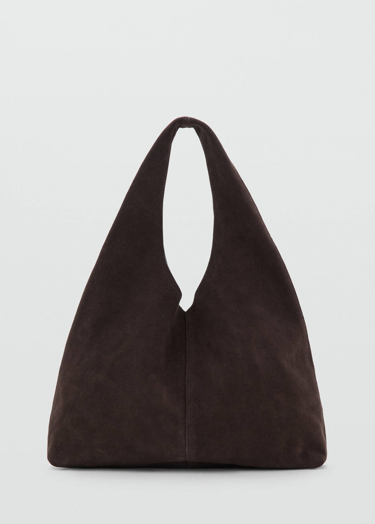 Suede shopper bag — Chocolate