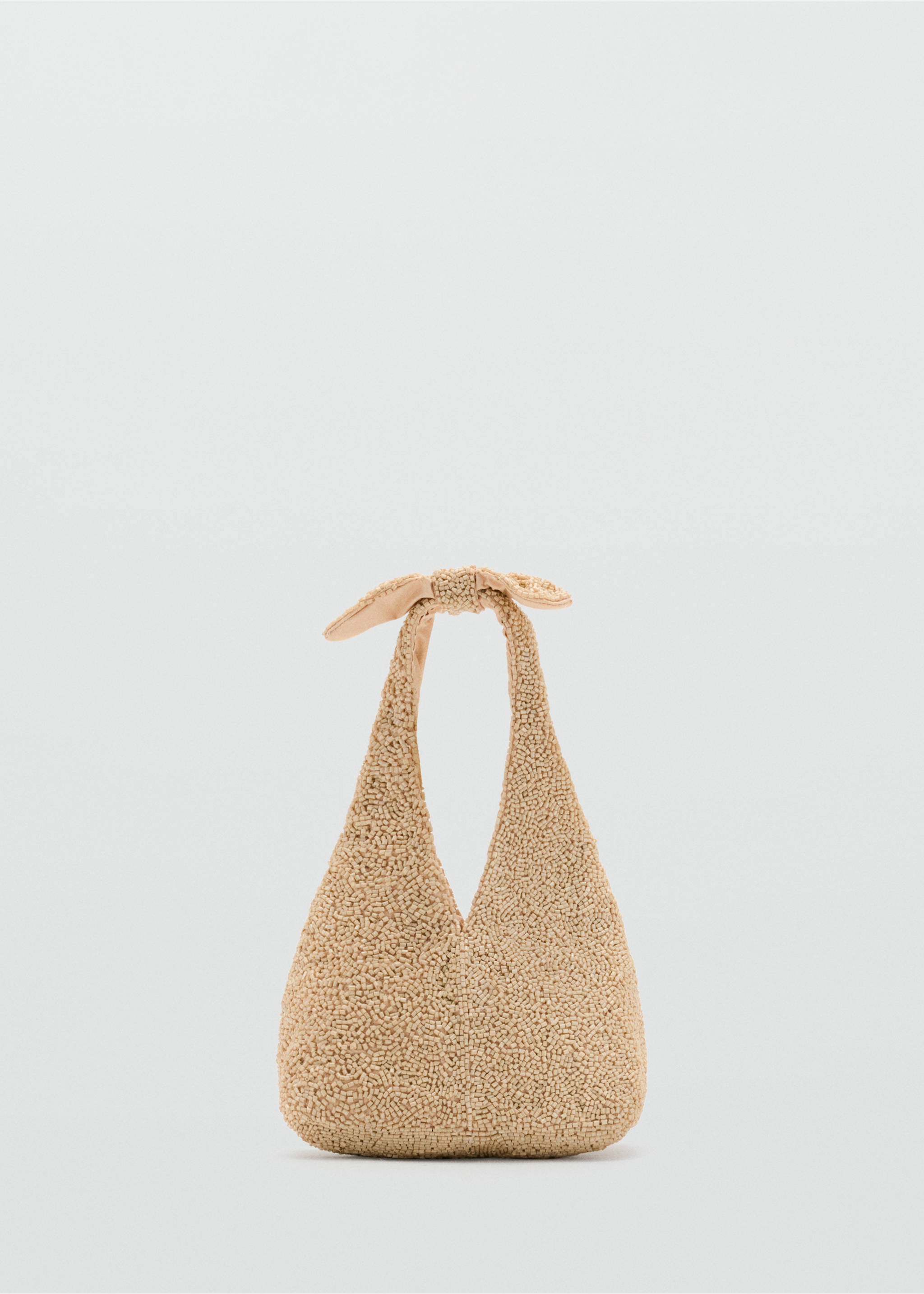 Sac à main orné de strass - Article sans modèle, Blanc cassé. Ref: 37071352-00.