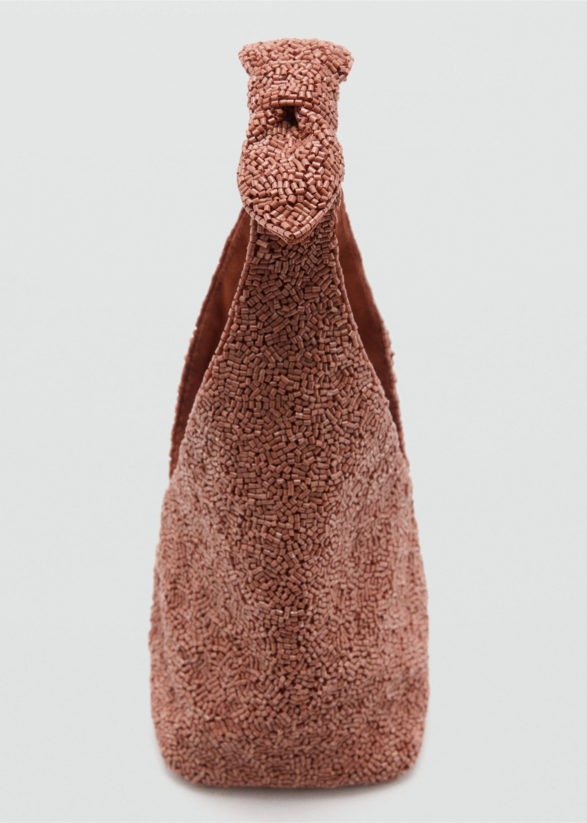 Rhinestone handbag - Details of the article 3, Coral Red. Ref: 37071352-00.