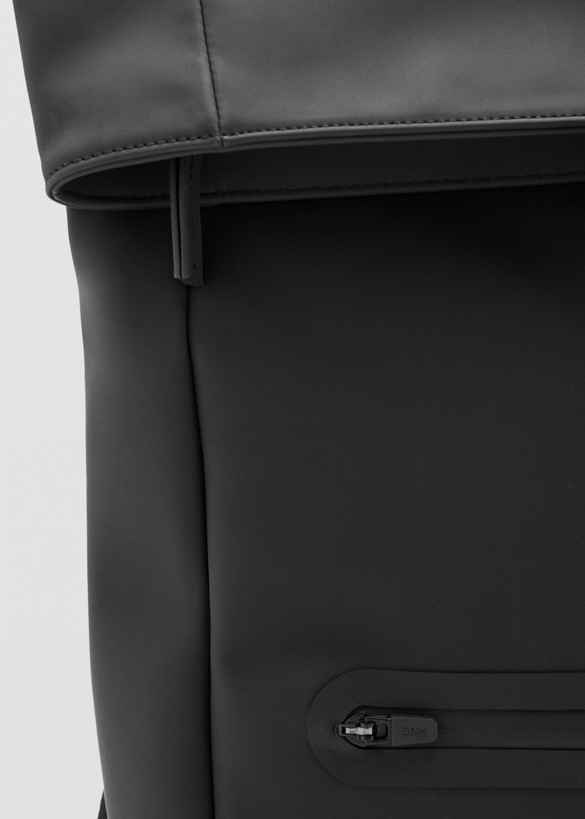 Rubberized backpack with flap closure - Details of the article 3
