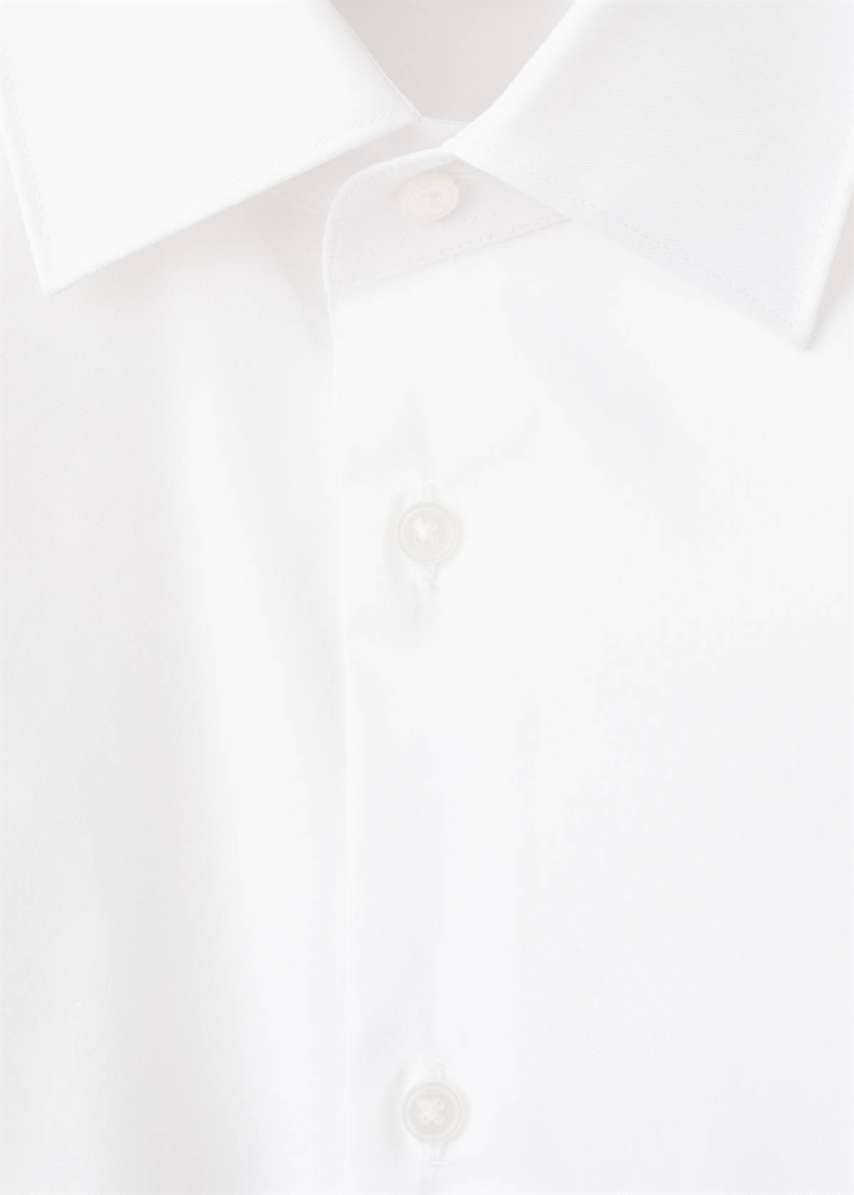 Super slim fit cotton stretch suit shirt — White