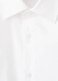 Super slim fit cotton stretch suit shirt — White 7