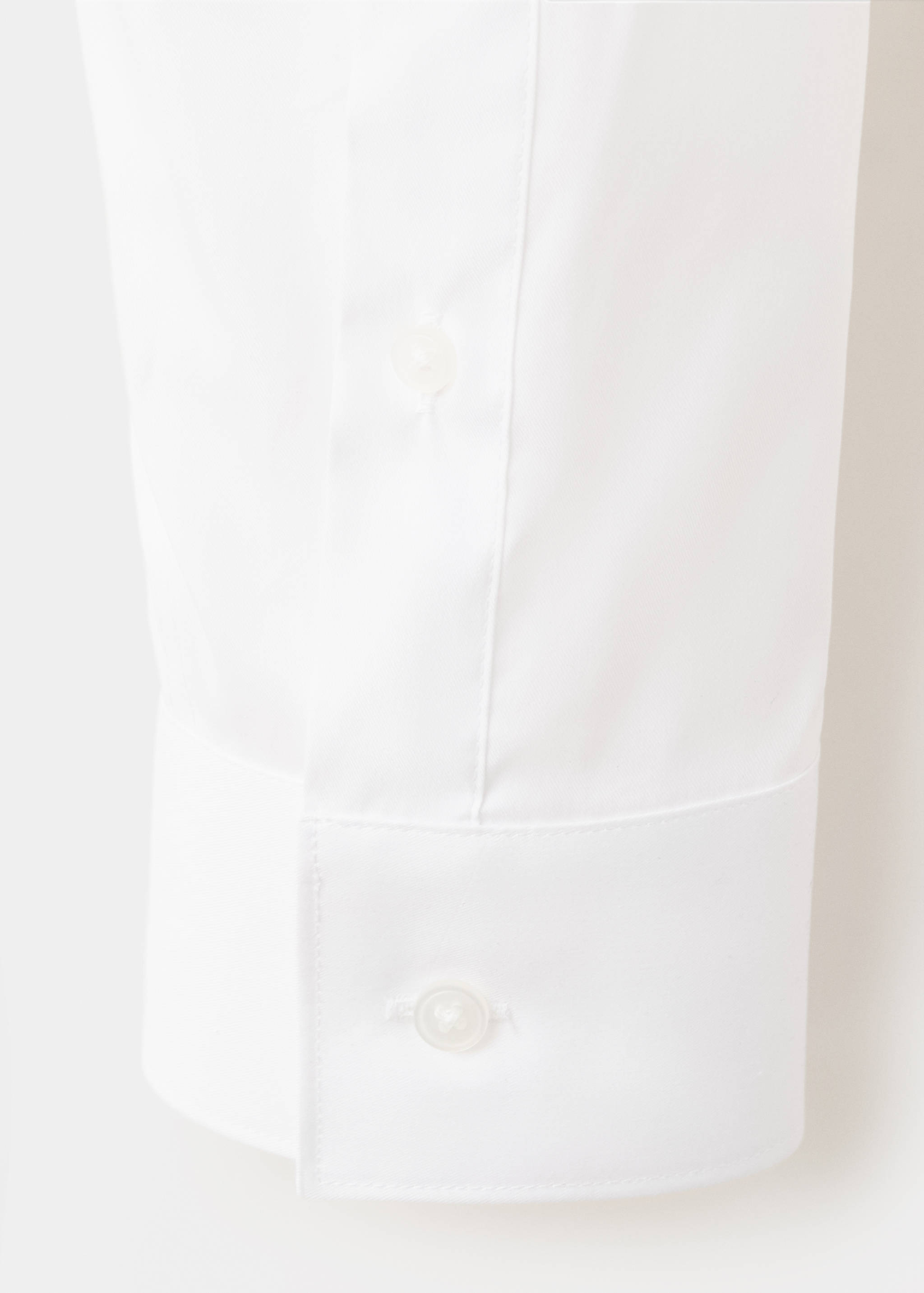 Super slim fit cotton stretch suit shirt - Details of the article 0